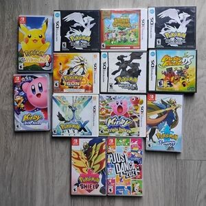 Nintendo Switch, 3DS, and DS Video Game Boxes Set